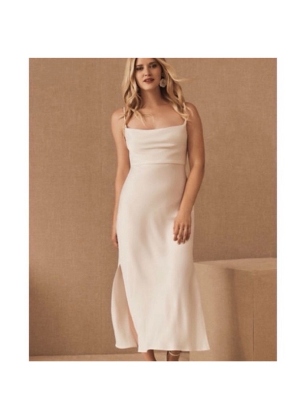 Sachin + Babi Cream Cowl-Neck Slip Dress - Picture 5 of 10